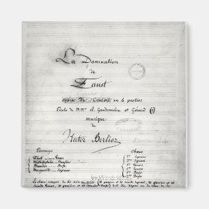 Imán Página de título de 'La Damnation de Faust'