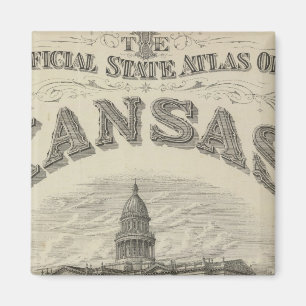 Imán Página de título Kansas Official State Atlas