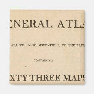Imán Página de título Nuevo y elegante atlas generale