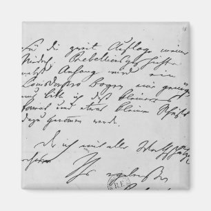 Imán Página del texto con su firma