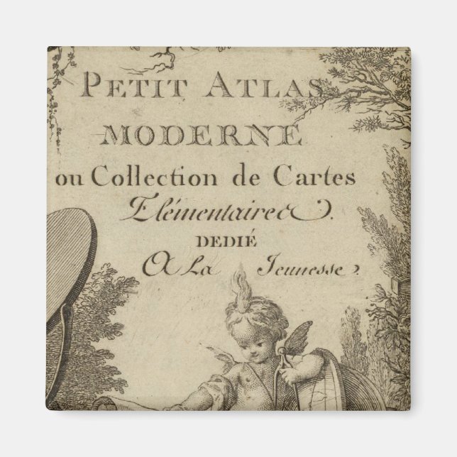 Imán Página Título Pequeño atlas moderno (Frente)