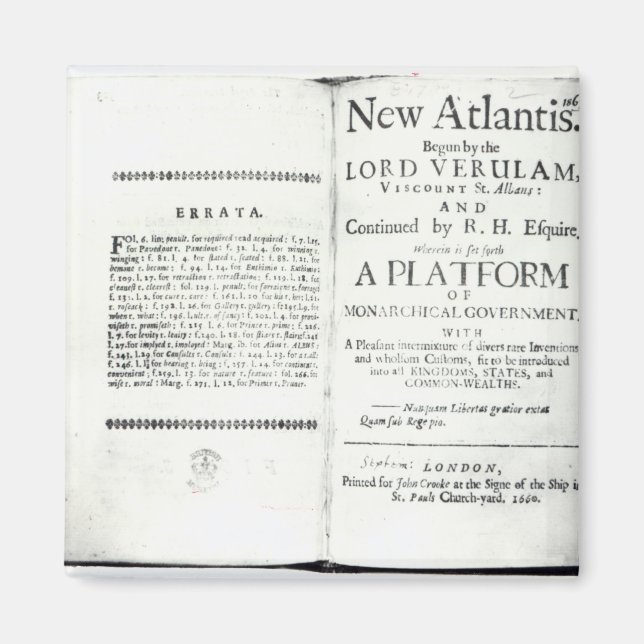 Imán Páginas de títulos de Francis Bacon (Frente)