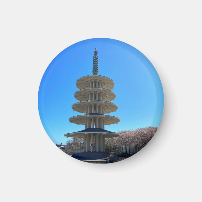 Imán Pagoda de Paz Japantown de San Francisco #5 Magnet (Frente)