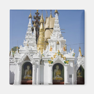 Imán Pagoda de Shwedagon (Paya), gran sitio del templo 