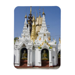 Imán Pagoda Shwedagon (Paya), gran sitio de templo que