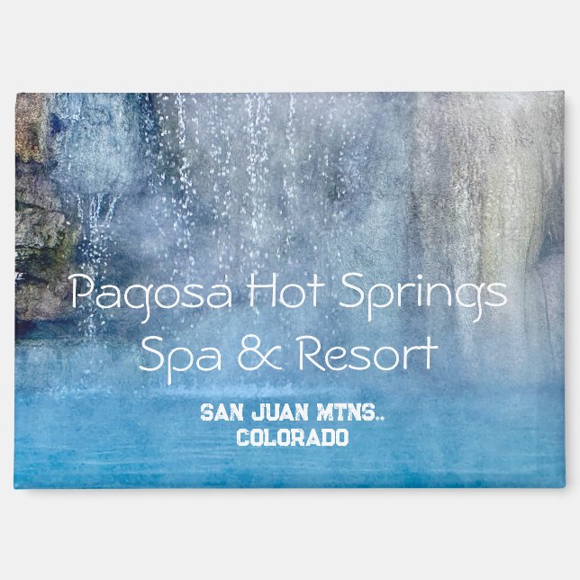 Imán Pagosa Hot Springs Travel Magnet (Anverso)
