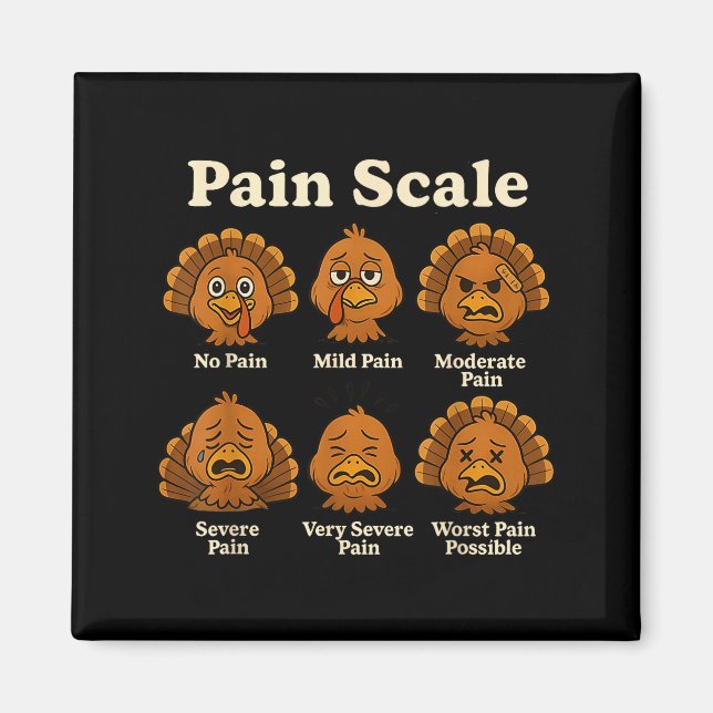 Imán Pain Scale Pumpkin Pain Essment Trauma Nurse Hallo (Frente)