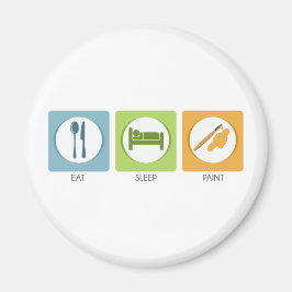 Imán Paint Eat Sleep