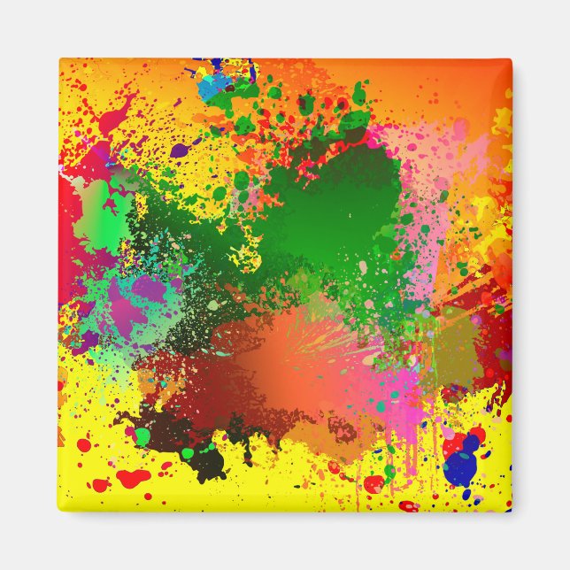 Imán Paint Splatter (Frente)