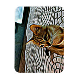 Imán Painting Beautiful Cat