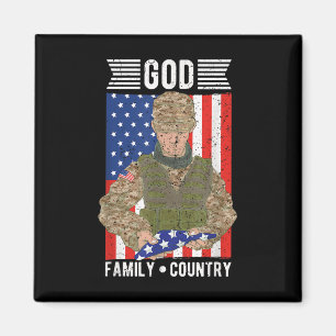 Imán País de la familia de Dios Estados Unidos Soldado