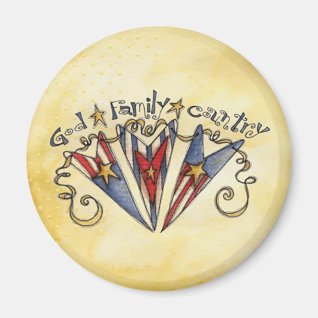 Imán País familiar de Dios América (Frente)