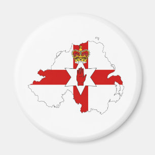 Imán país s de Reino Unido del mapa de la bandera de