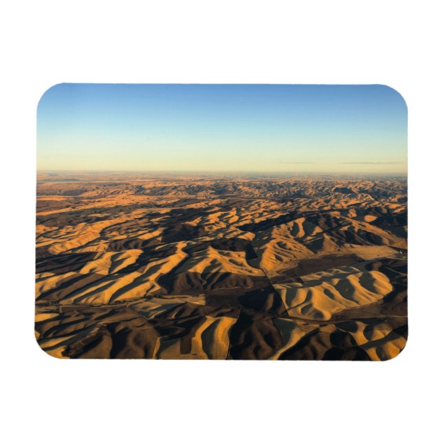 Imán País vinícola de Walla Walla desde aloft (Horizontal)