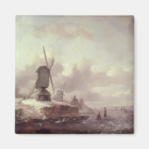 Imán Paisaje 3 del invierno