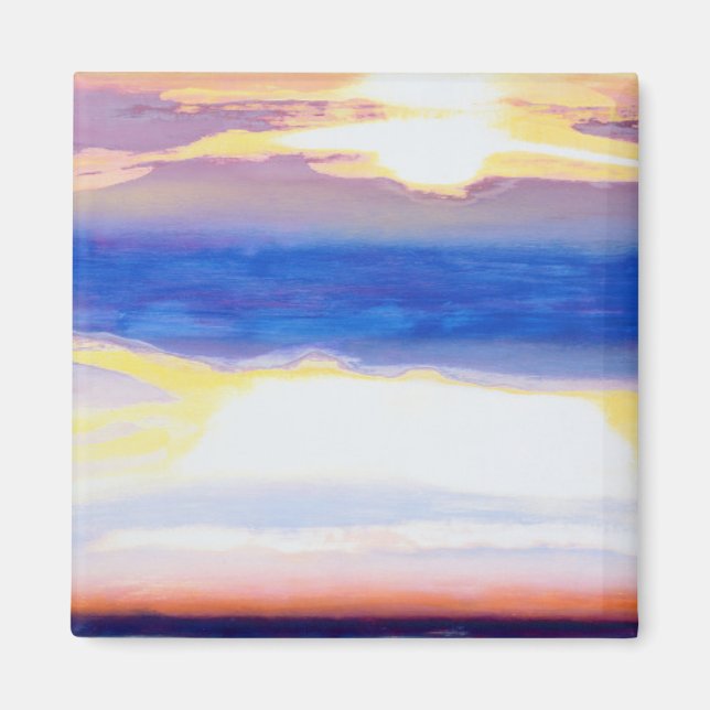 Imán Paisaje aéreo (Frente)