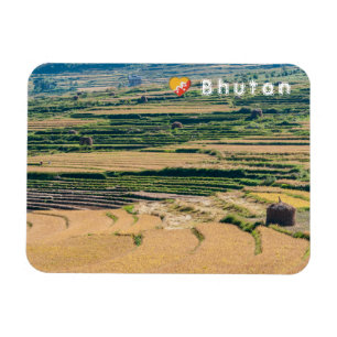 Imán Paisaje agrícola de Bhután