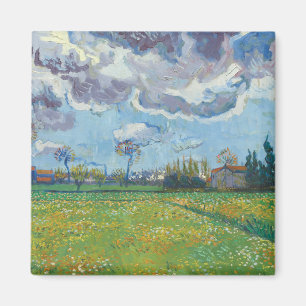 Imán Paisaje bajo la tormenta Sky Vincent Gogh