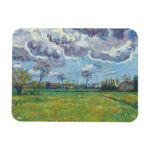 Imán Paisaje bajo un cielo tormentoso Vincent Gogh