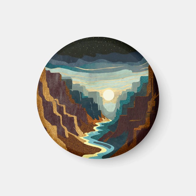 Imán Paisaje Canyon Sunset (Frente)