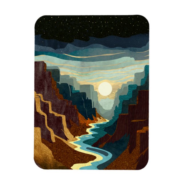 Imán Paisaje Canyon Sunset (Vertical)