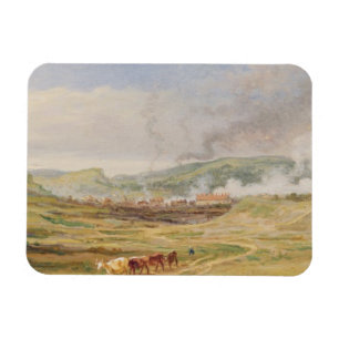 Imán Paisaje cerca de Swansea, el Sur de Gales (aceite
