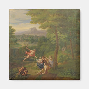 Imán Paisaje clásico con mercurio supervisando el Bi