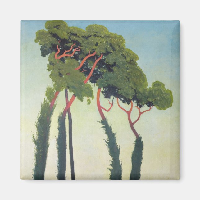 Imán Paisaje con árboles, 1911 (Frente)