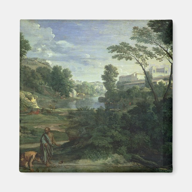 Imán Paisaje con Diógenes, 1648 (Frente)