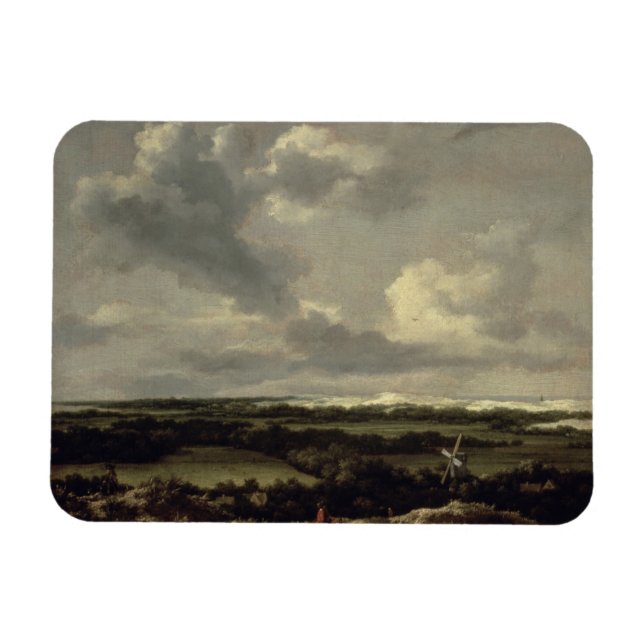 Imán Paisaje con dunas cerca de Haarlem (aceite sobre l (Horizontal)