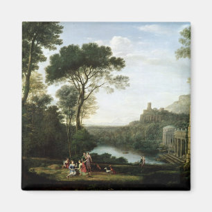 Imán Paisaje con el Egeria de la ninfa