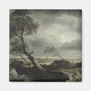 Imán Paisaje con el pueblo: Efecto tempestuoso