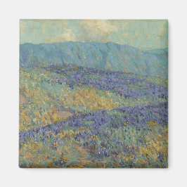 Imán Paisaje con flores azules (de Granville Redmond)