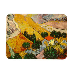 Imán Paisaje con House y PloughmaVincent van Gogh