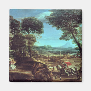 Imán Paisaje con San Jorge y el Dragón, c.1610