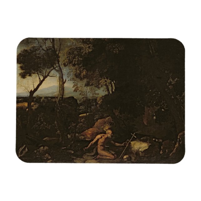 Imán Paisaje con St. Jerome (Horizontal)