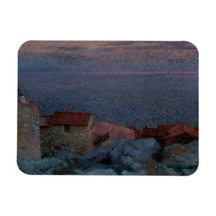 Imán Paisaje costero (aceite en lona)