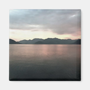 Imán Paisaje costero artístico marino de la bahía de Ma