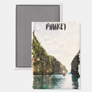 Imán Paisaje costero tropical de Phuket en Tailandia