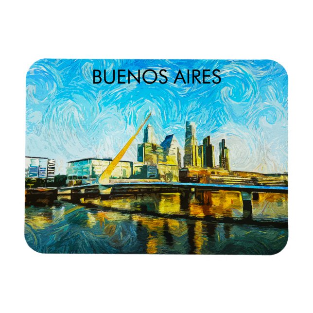 Imán Paisaje de Buenos Aires Argentina (Horizontal)