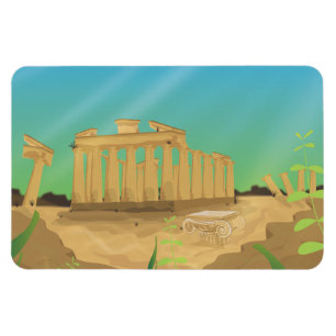 Imán paisaje de dibujos animados de Atlantas