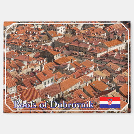 Imán Paisaje de Dubrovnik en Croacia, viajes