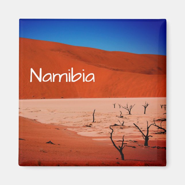 Imán Paisaje de dunas de arena de Namibia Sossusvlei (Frente)