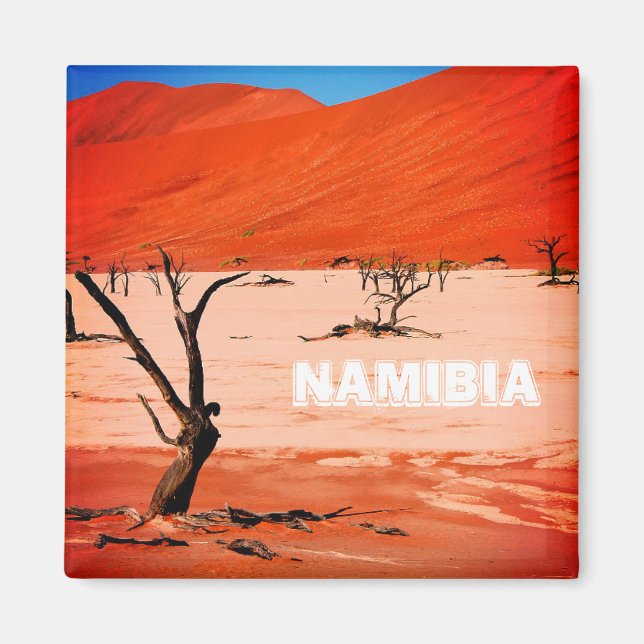 Imán Paisaje de dunas de arena de Namibia Sossusvlei (Frente)
