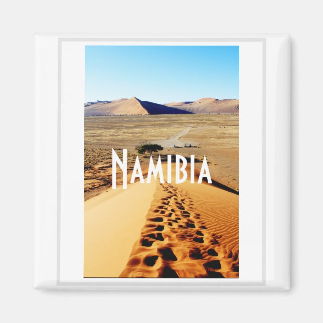 Imán Paisaje de dunas de arena de Namibia Sossusvlei (Frente)