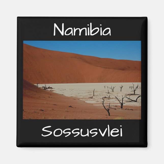 Imán Paisaje de dunas de arena de Namibia Sossusvlei (Frente)