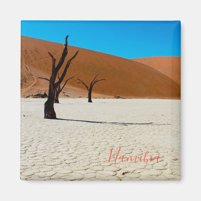 Imán Paisaje de dunas de arena de Namibia Sossusvlei (Frente)