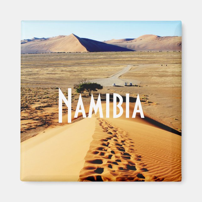 Imán Paisaje de dunas de arena de Namibia Sossusvlei (Frente)