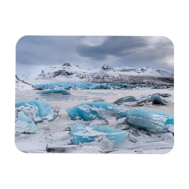 Imán Paisaje de hielo glaciar, Islandia (Horizontal)