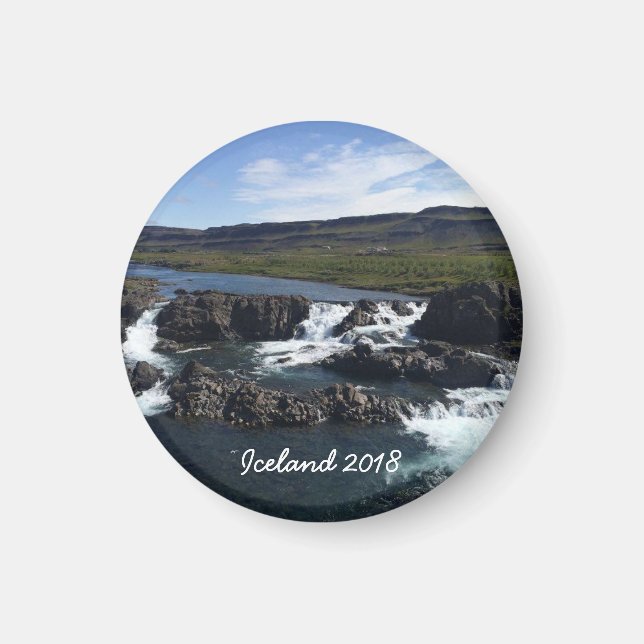 Imán Paisaje de Islandia (Frente)